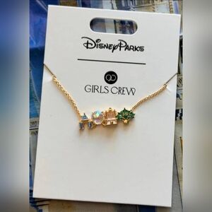 Disney Parks WDW Attractions Icons Necklace By Girls Crew New